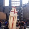 L'arrivo della statua della Santa in piazza San Sisto