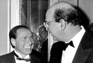 Silvio Berlusconi e Bettino Craxi