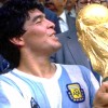 Maradona con la coppa del mondo