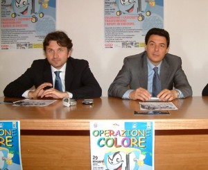 Santucci con l'ex sindaco Giulio Marini (Forza Italia)