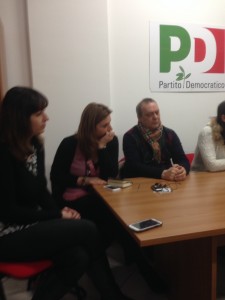 Le candidate Isabella Landi, Martina Minchella e Franco Scarcella