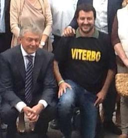 Umberto Fusco con Matteo Salvini