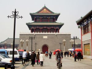 La caratteristica Torre del Tamburo a Tianjin