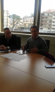 Il presidente di Talete Stefano Bonori e (a sinistra) il responsabile dell'area finanziaria Luigi Casarin