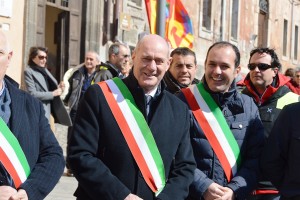 Mazzola e il sindaco di Montalto Sergio Caci