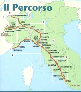 Il percorso italiano della via Francigena