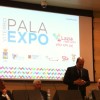 Il presidente Zingaretti all'inaugurazione del Pala Expo