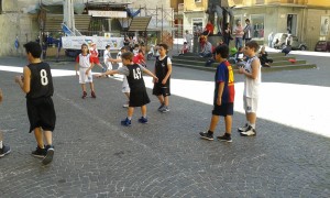 Basket in piazza della Repubblica