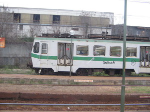 Una carrozza della linea ferrovia Roma - Viterbo