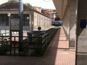 La stazione della Roma - Viterbo in viale Trieste