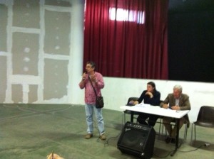 Un intervento del pubblico: a parlare è Roberto Talotta, ex consigliere comunale e membro di FondAzione