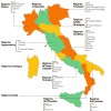 La mappa d'Italia secondo la riforma Morrasut-Ranucci