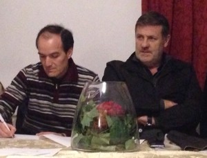 I consiglieri comunali di Viterbo Elpidio Micci a sinistra) e Claudio Ubertini