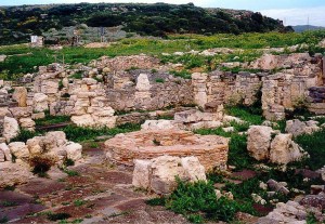 L'antica città di Cornus, area di scavo