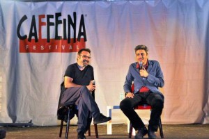 Pif con il regista della fiction per Rai1 La mafia uccide solo d'estate