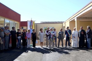 La cerimonia di inaugurazione del nuovo plesso scolastico a Castel S.Elia