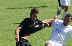 Igor Giurato in azione con la maglia della Polisportiva Monti Cimini