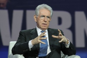L'ex presidente del Consiglio Mario Monti