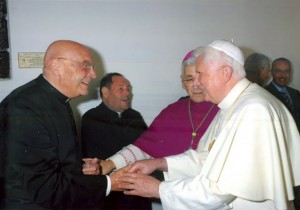 Monsignor Del Ciuco con Papa Benedetto XVI