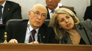 Donatella Ferranti con Giorgio Napolitano
