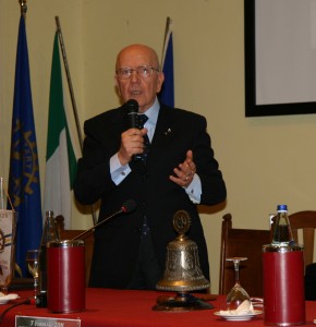 Mario Moscatelli, presidente del Rotary viterbese