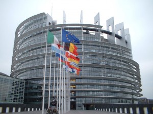 Il Parlamento europeo di Strasburgo
