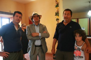 Antonio e Giovanni Palombi con Carlo Zucchetti