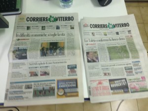 I due formati del Corriere di Viterbo