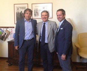 Marcello Meroi con Andrea Renna e Mauro Pacifici
