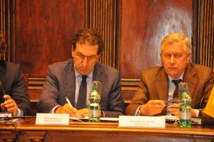 Il commissario Arsial Rosati e il sindaco Michelini