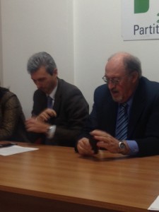 Aldo Fabbrini ( a destra) consigliere comunale del Pd