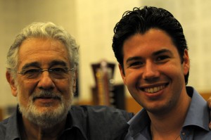 Antonio Poli con Placido Domingo