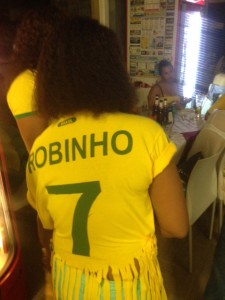 Una fan di Robinho (che però ai Mondiali non c'è...)