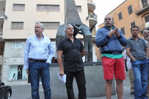 Il sindaco con Massimo Mecarini e Sandro Rossi