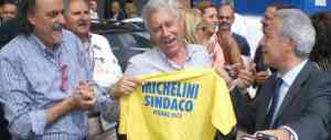 Leonardo Michelini il giorno dell'elezione a sindaco