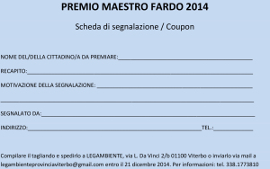 coupon MAESTRO FARDO
