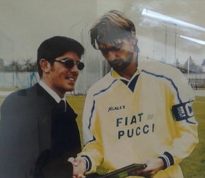 Marco Scorsini, qualche anno fa, capitano del Foligno in Serie C