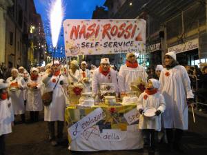 I nasi rossi protagonisti del carnevale a Ronciglione