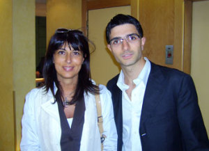 Roberta Angelilli, coordinatore Ncd nel Lazio, e il consigliere regionale Daniele Sabatini