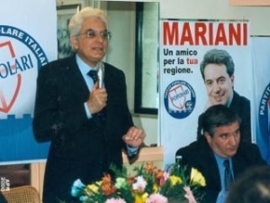 Sergio Mattarella e Giuseppe Fioroni insieme nel 2000