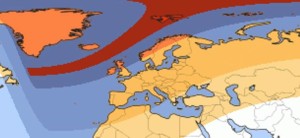 Le zone dell'Europa interessate dall'eclissi