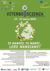Il manifesto di Viterbo scienza dal 19 al 22 marzo