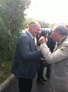 Mauro Mazzola con l'ex senatore Sergio Pollastrelli