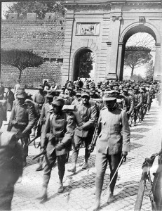 La partenza del 60esimo reggimento per il fronte da Porta Fiorentina