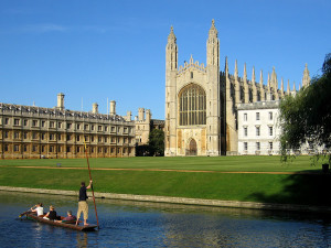 Una suggestiva veduta di Cambridge
