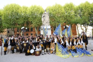 Foto di gruppo per i viterbesi a Lucca