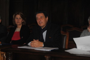 L'ex sindaco marini con  la Marzoli quando fu nominata commissario liquidatore del Cev