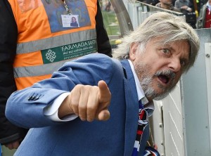 Il presidente della Sampdoria Massimo Ferrero sarà premiato sabato a Soriano