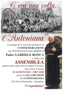 Il manifesto dell'associazione Antoniana