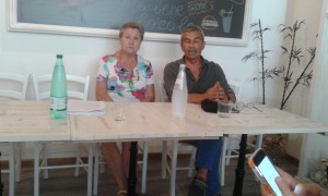 A destra, Agatino Licandro, responsabile della RSA Viterbo, con Maria Laura Calcagnini, presidente Aforsat